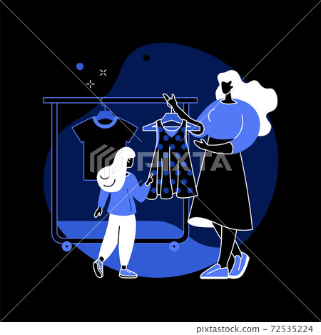 Kids fashion abstract concept vector illustration. Kids fashion abstract concept vector illustration. 72535224