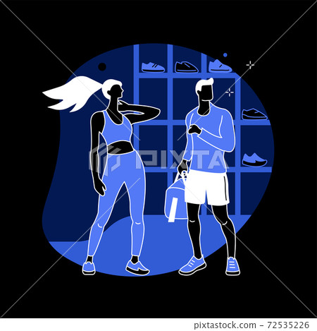 Workout fashion abstract concept vector illustration. Workout fashion abstract concept vector illustration. 72535226