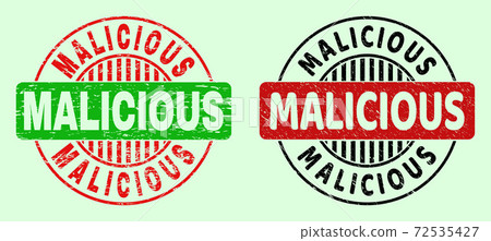MALICIOUS Rounded Bicolor Seals - Corroded Surface MALICIOUS Rounded Bicolor Seals - Corroded Surface 72535427