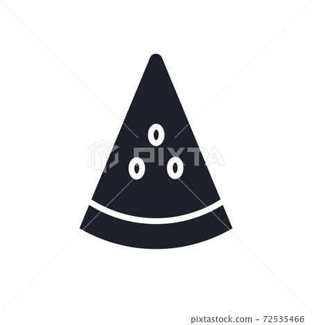 Watermelon icon. Black isolated silhouette. Fill solid icon. Modern minimalistic design. Vector illustration. Fruits Watermelon icon. Black isolated silhouette. Fill solid icon. Modern minimalistic design. Vector illustration. Fruits 72535466