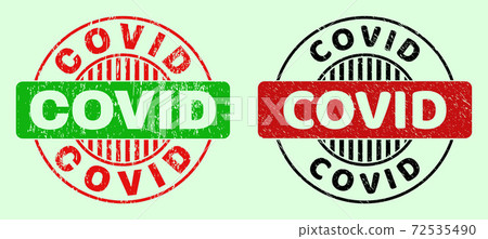 COVID Rounded Bicolour Stamps - Corroded Surface COVID Rounded Bicolour Stamps - Corroded Surface 72535490