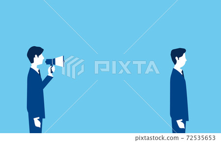 Negative image of communication, blue background, vector illustration Negative image of communication, blue background, vector illustration 72535653