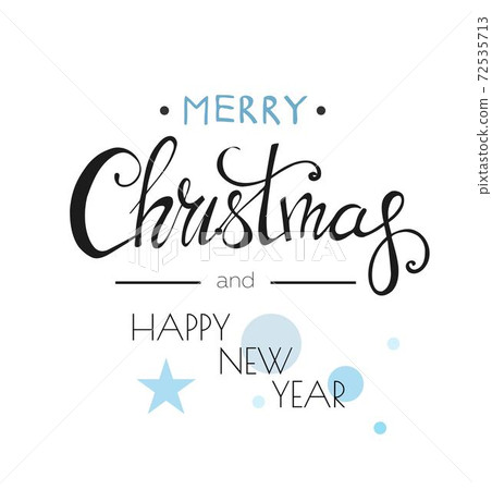Merry Christmas Lettering Design Merry Christmas Lettering Design 72535713