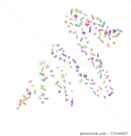 Sprinkles grainy on white background - Stock Illustration [72536007 ...