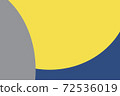 Three color background of trendy colors 2021 and 2020. Yellow, grey and classic blue. 72536019