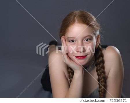 Teen Majorette Girl Posing Teen Majorette Girl Posing 72536271