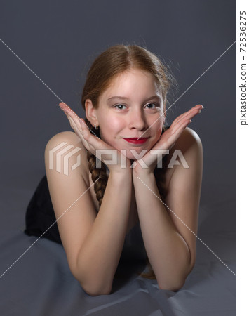 Teen Majorette Girl Posing 72536275