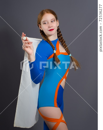 Teen Majorette Girl Posing 72536277