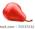 Fresh red pear isolated on white 72537232