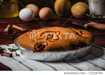 Berry cupcake with some ingredients and spices Berry cupcake with some ingredients and spices 72538794