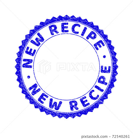 Grunge NEW RECIPE Textured Round Rosette Stamp Seal 72540261
