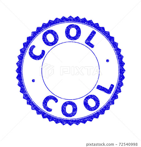 Grunge COOL Scratched Round Rosette Stamp Grunge COOL Scratched Round Rosette Stamp 72540998