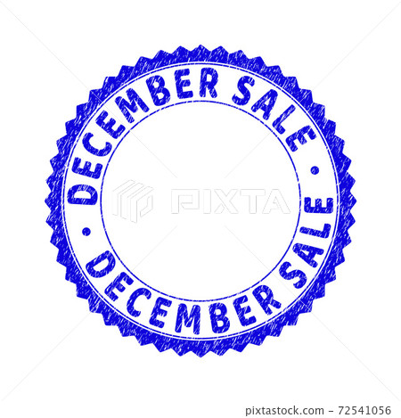 Grunge DECEMBER SALE Scratched Round Rosette Stamp 72541056