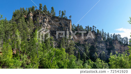 Limestone cliffs in Spearfish Canyon 72541920