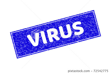 Grunge VIRUS Textured Rectangle Stamp Seal-插圖素材 [72542775] - PIXTA圖庫