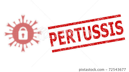 Grunge Pertussis Seal and Halftone Dotted Coronavirus Lockdown Grunge Pertussis Seal and Halftone Dotted Coronavirus Lockdown 72543677