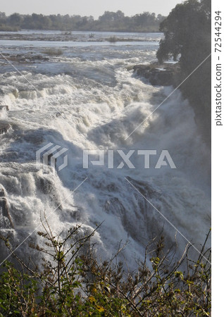 Victoria Falls (Zimbabwe side), the world's three largest waterfalls, Devil's Cataract Victoria Falls (Zimbabwe side), the world's three largest waterfalls, Devil's Cataract 72544294