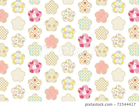 Gorgeous plum pattern material background 72544417