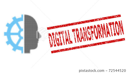 Grunge Digital Transformation Stamp and...-插圖素材 [72544520] - PIXTA圖庫