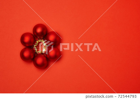 frame for the inscription on the background of Christmas toys frame for the inscription on the background of Christmas toys 72544793