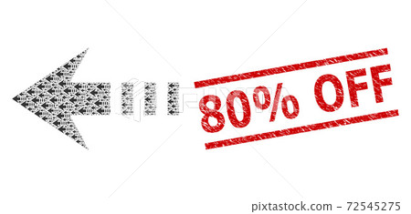 Send Left Recursive Collage of Send Left Items and Grunge 80% Off Seal Send Left Recursive Collage of Send Left Items and Grunge 80% Off Seal 72545275
