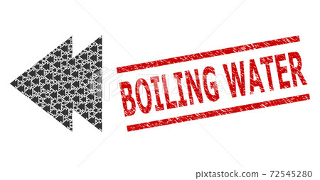 Move Left Fractal Composition of Move Left Items and Grunge Boiling Water Seal 72545280