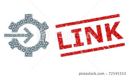 Cog Integration Recursive Mosaic of Cog Integration Items and Distress Link Seal Stamp Cog Integration Recursive Mosaic of Cog Integration Items and Distress Link Seal Stamp 72545333