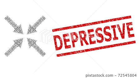 Center Arrows Fractal Composition of Center Arrows Items and Distress Depressive Stamp Center Arrows Fractal Composition of Center Arrows Items and Distress Depressive Stamp 72545804
