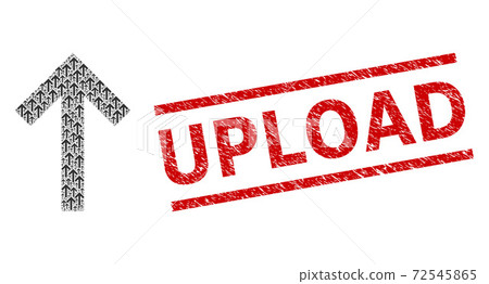 Up Arrow Recursive Mosaic of Up Arrow Icons and... - Stock Illustration ...