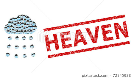 Rain Cloud Recursive Collage of Rain Cloud... - Stock Illustration ...