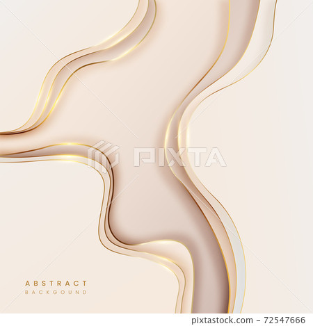 Pastel tone abstract background with golden lines 72547666