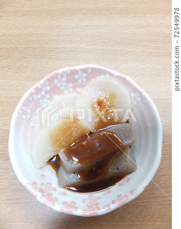 Home radish and konjac miso Dengaku 72549978