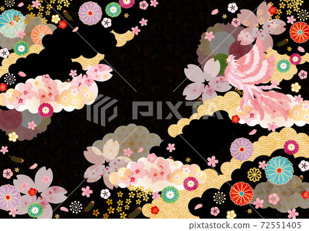 背景素材-日式櫻花,鳳凰3科技 背景素材-日式櫻花,鳳凰3科技 72551405