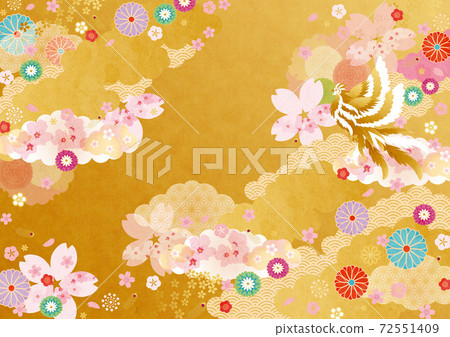 背景材料-日式櫻花,鳳凰5科技 背景材料-日式櫻花,鳳凰5科技 72551409