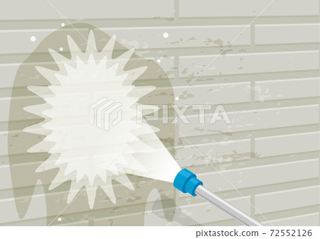 Exterior wall painting series wall cleaning construction 72552126