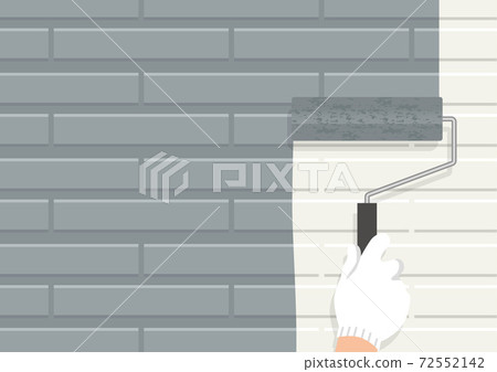 Exterior wall painting series wall painting construction 72552142