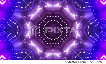 Cool blinking science fiction star kalaidoscope 3d illustration design background wallpaper artwork 72552286