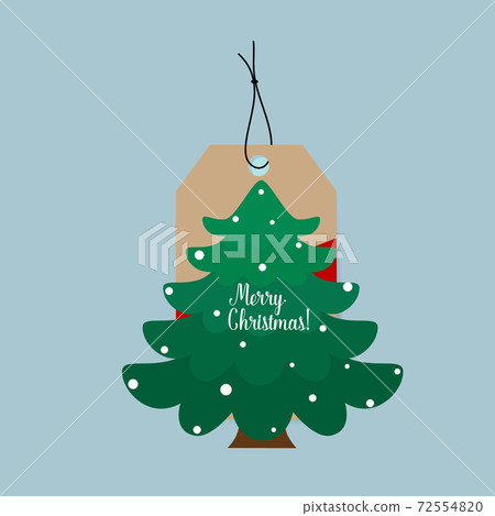 Christmas Sale Tags and Clearance Tags. Festive christmas design. Vector illustration. 72554820