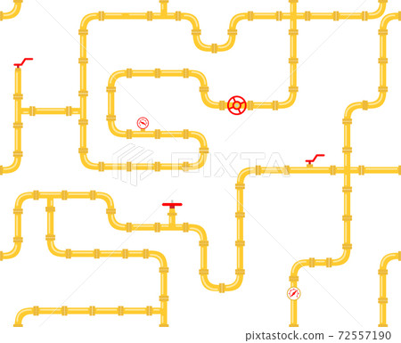 industrial seamless pattern. piping for water, gas, oil. 72557190