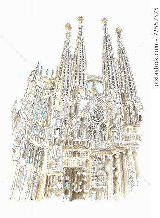 世界遺產城市景觀,西班牙聖家族教堂 世界遺產城市景觀,西班牙聖家族教堂 72557575