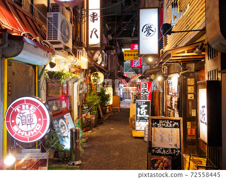 Osaka Umeda at night The back of the alley in the first Tenjin Street shopping district 72558445