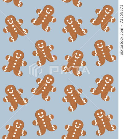 Vector seamless pattern of colored ginger bread Vector seamless pattern of colored ginger bread 72559573