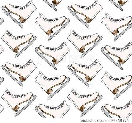 Vector seamless pattern of hand drawn sketch skate Vector seamless pattern of hand drawn sketch skate 72559575