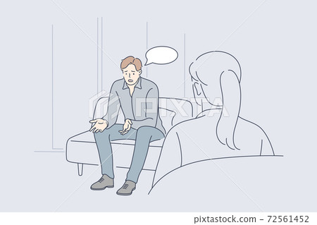 Healthcare, psychology, meeting, communication, help, depression concept Healthcare, psychology, meeting, communication, help, depression concept 72561452