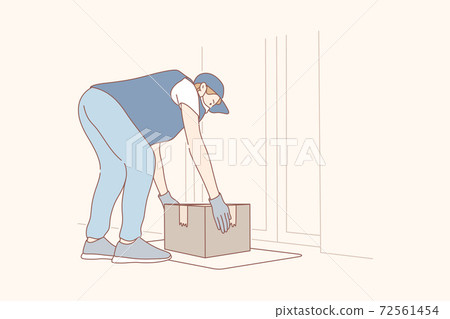 Delivery, quarantine, covid19, coronavirus, infection concept. 72561454