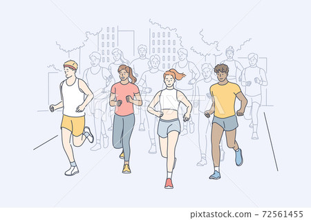 Sport, jogging, marathon, activity concept Sport, jogging, marathon, activity concept 72561455