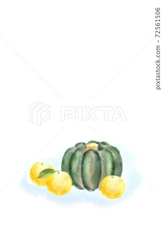Winter solstice pumpkin and yuzu 72561506