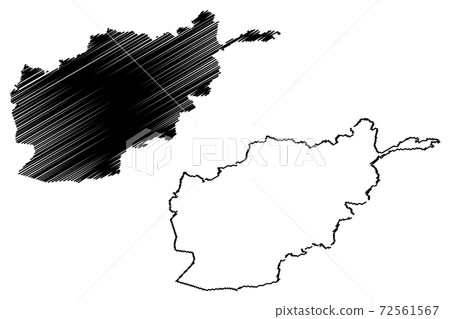 Afghanistan map vector illustration, scribble sketch Afghanistan Afghanistan map vector illustration, scribble sketch Afghanistan 72561567