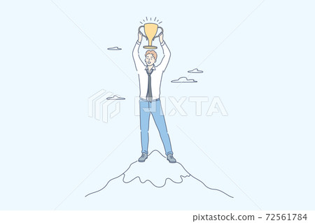 Success, win, celebration, goal achievement, business concept Success, win, celebration, goal achievement, business concept 72561784