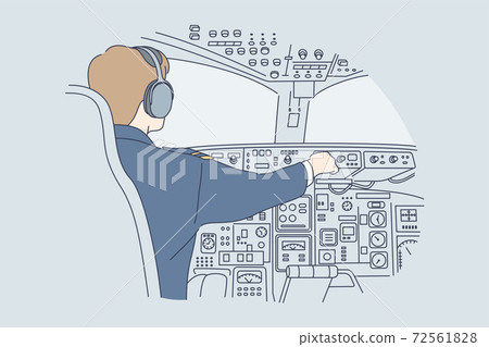 Work, industry, transportation, flight concept 72561828